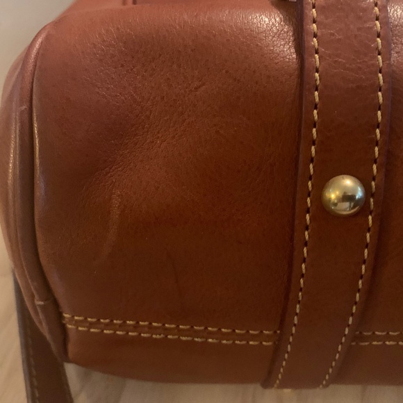 Natural Leather Dooney & Bourke Florentine Satchel - Picture 5 of 8